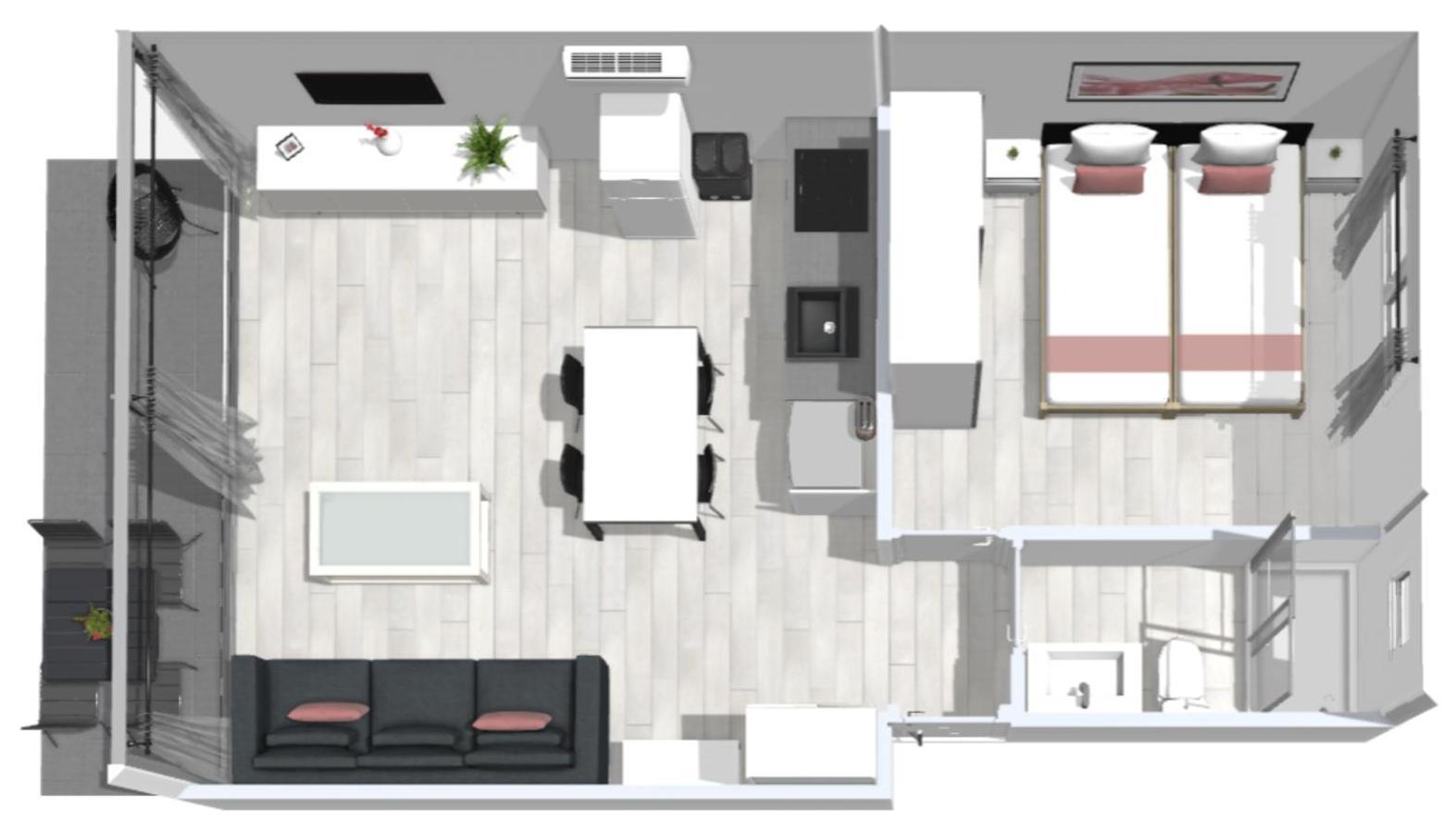 Roses Apartments 2 - Vista Mar Lateral 1Habitacion מראה חיצוני תמונה